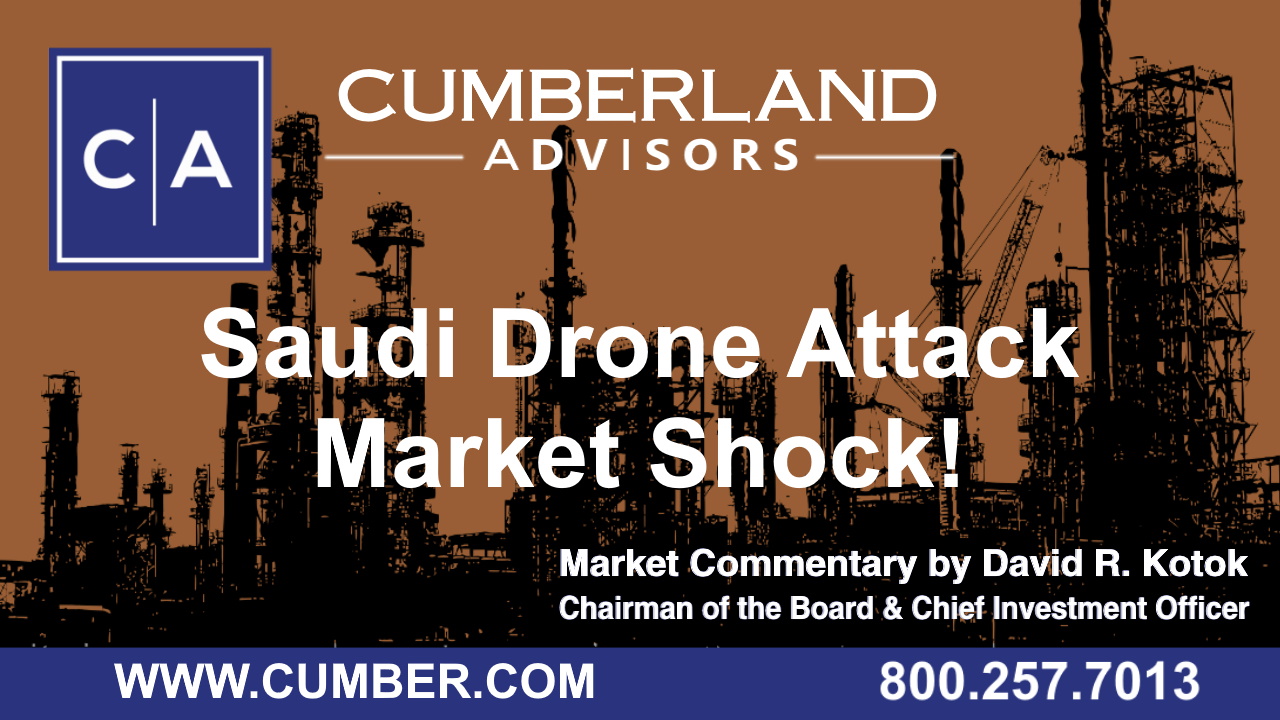 Cumberland Advisors Market Commentary - Saudi Drone Attack- Market Shock! by David R. Kotok (Sept 2019)