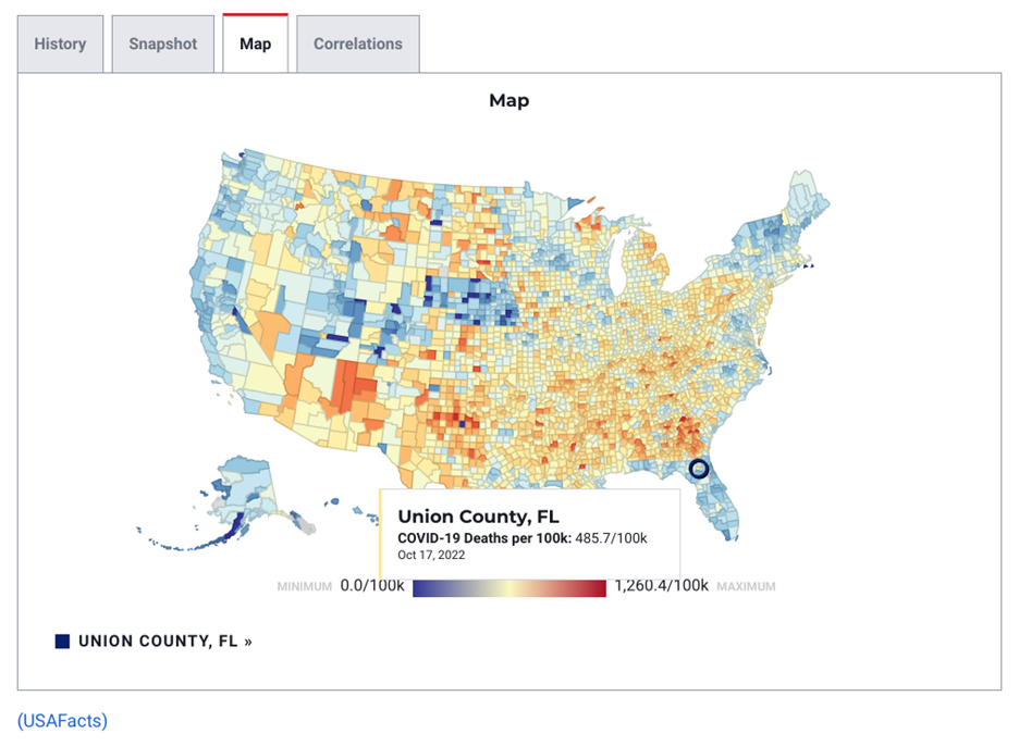 Cumberland-Advisors-Market-Commentary-Sunday-2022-ESG-Part-4-Union-County-FL-by-David-R.-Kotok-Covid-Map