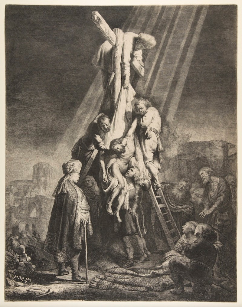 The Descent from the Cross- the second plate - Rembrandt