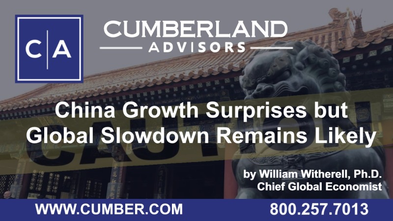 Cumberland Advisors Market Commentary -  China Growth Surprises but Global Slowdown Remains Likely by William H. Witherell, Ph.D.
