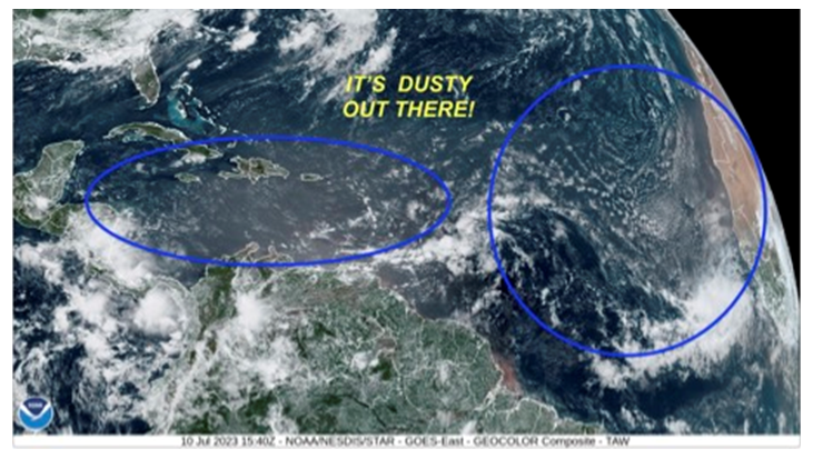 Sahara Dust, Bob Bunting, Florida at Risk - Sahara Dust Clouds