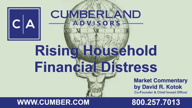 Cumberland Advisors Market Commentary - Rising Household Financial Distress by David R. Kotok