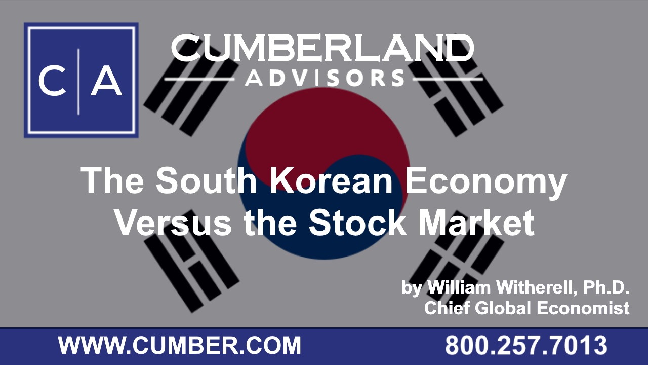 Cumberland Advisors Market Commentary - The South Korean Economy Versus the Stock Market by  William H. Witherell, Ph.D.