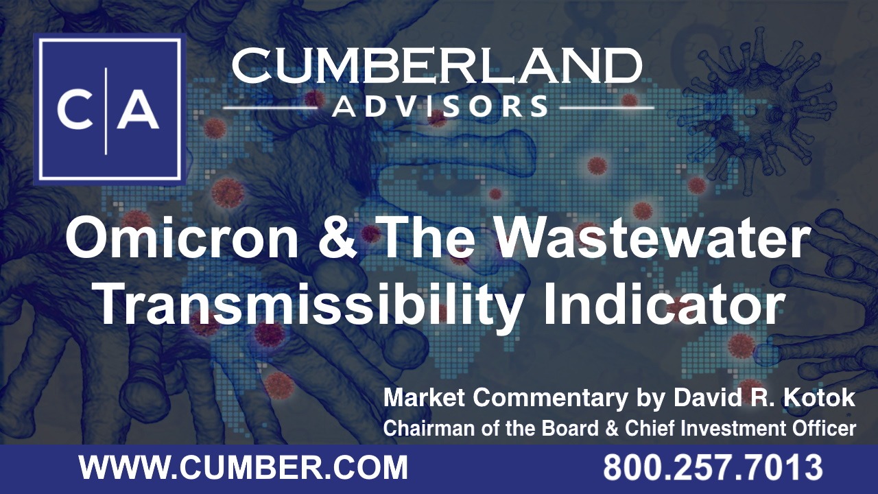 Cumberland Advisors Market Commentary - Omicron &amp; The Wastewater Transmissibility Indicator by David R. Kotok