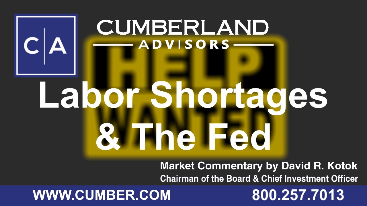 Labor Shortages &amp; The Fed by David R. Kotok