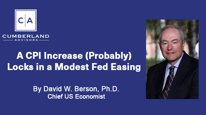 CPI Increase Probably Locks in Modest Fed Easing