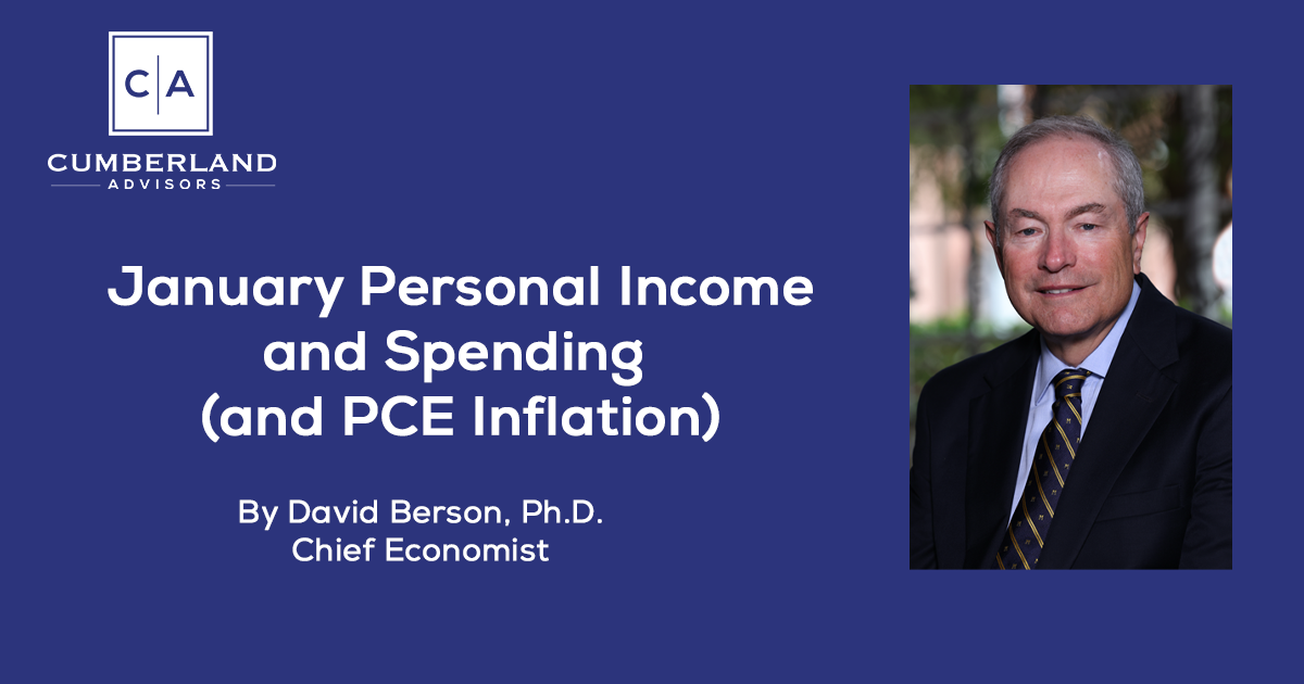 January Personal Income and Spending (and PCE inflation)