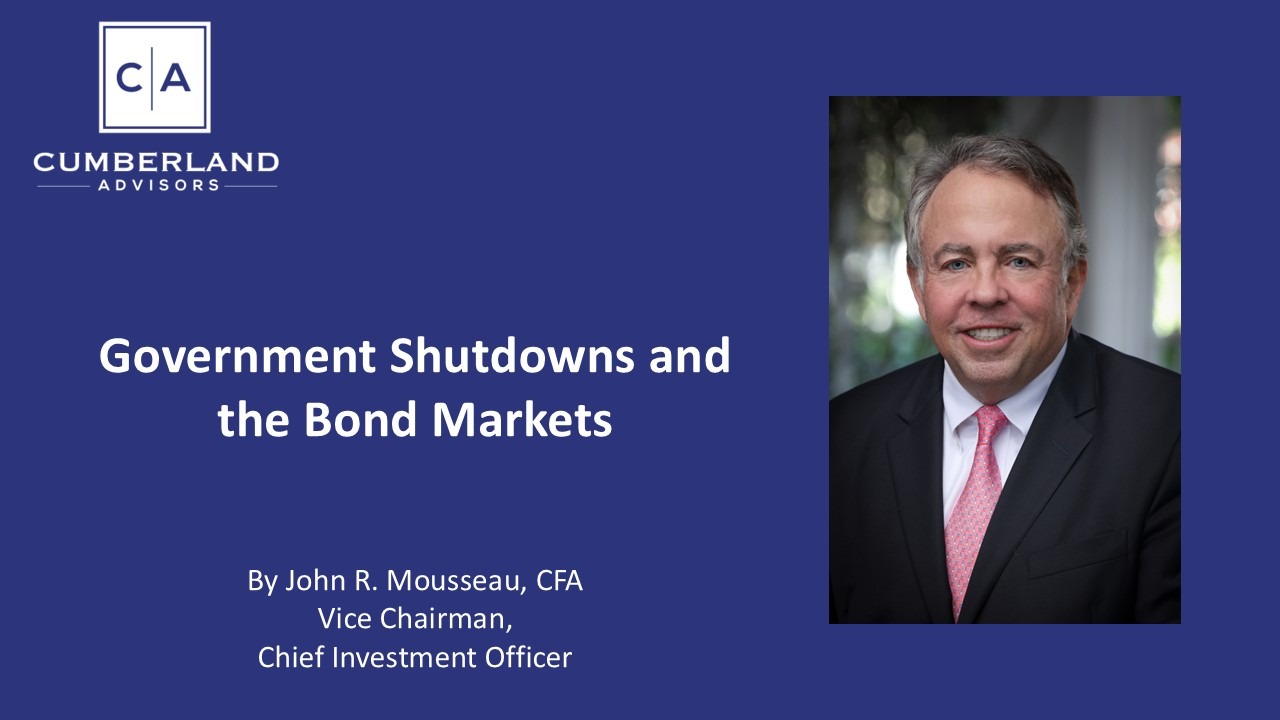 Government Shutdowns and the Bond Markets