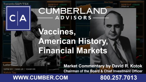Cumberland Advisors Market Commentary - Vaccines, American History, Financial Markets by David R. Kotok
