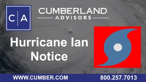 Cumberland Advisors Hurricane Ian Notice