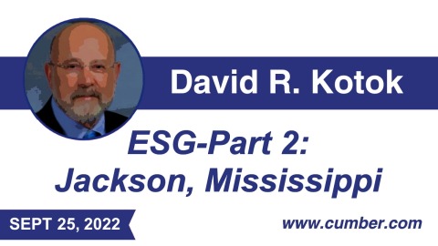 ESG-Part 2: Jackson, Mississippi by David R. Kotok