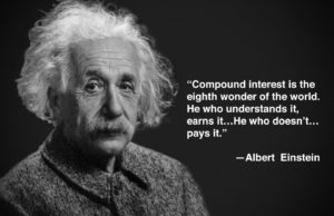 Einstein Einstein Quote - Power of compound Interest