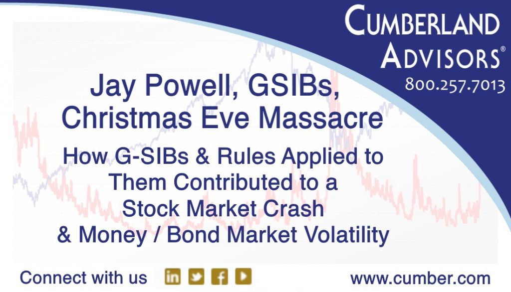 Market Commentary - Cumberland Advisors - Jay Powell, GSIBs, Christmas Eve Massacre