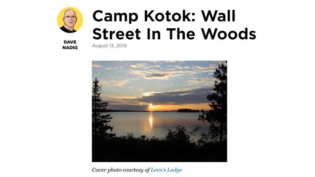 Camp Kotok - Wall Street In The Woods - ETF.com