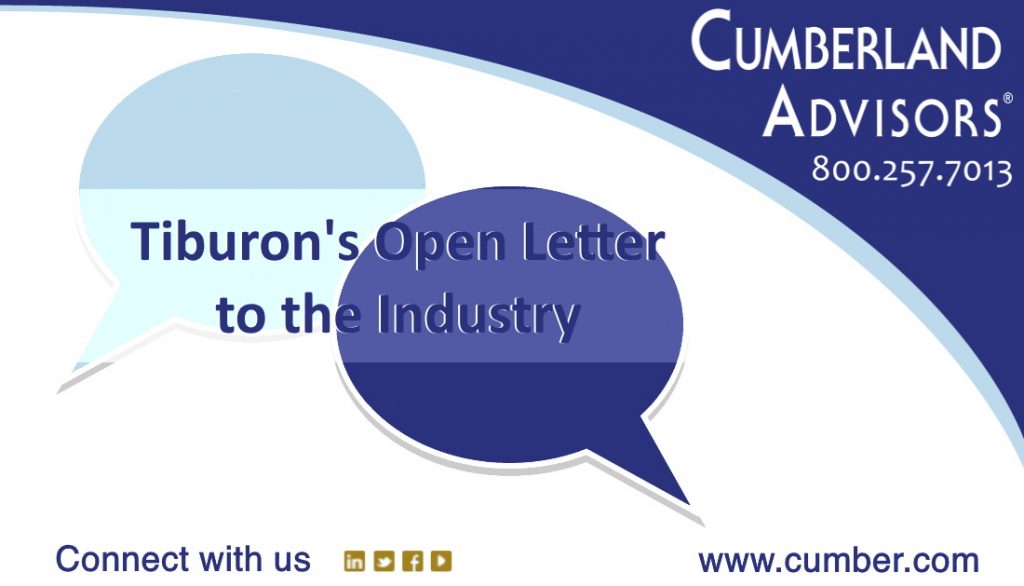 Market Commentary - Cumberland Advisors - Tiburon's Open Letter to the Industry