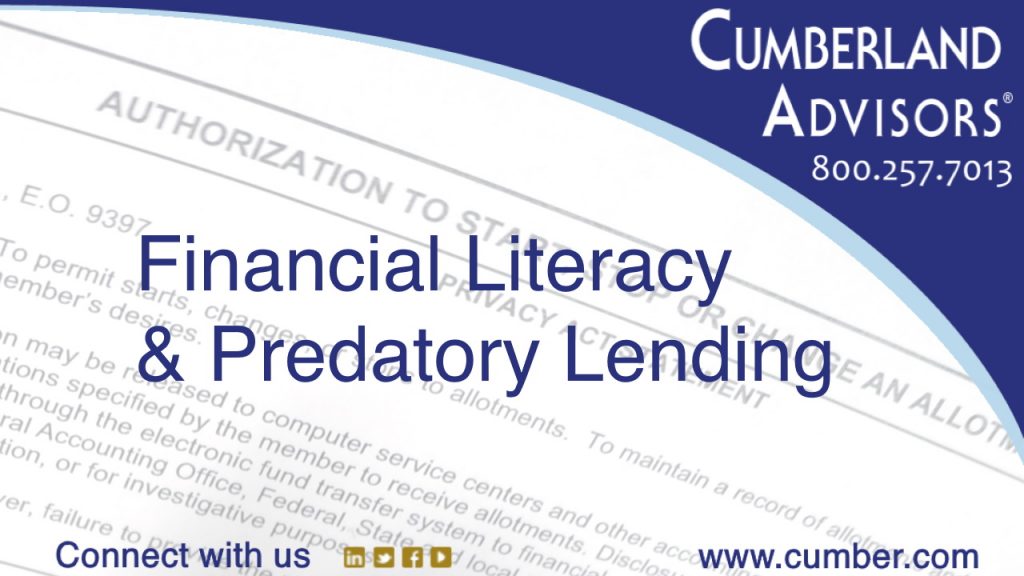 Financial Literacy & Predatory Lending