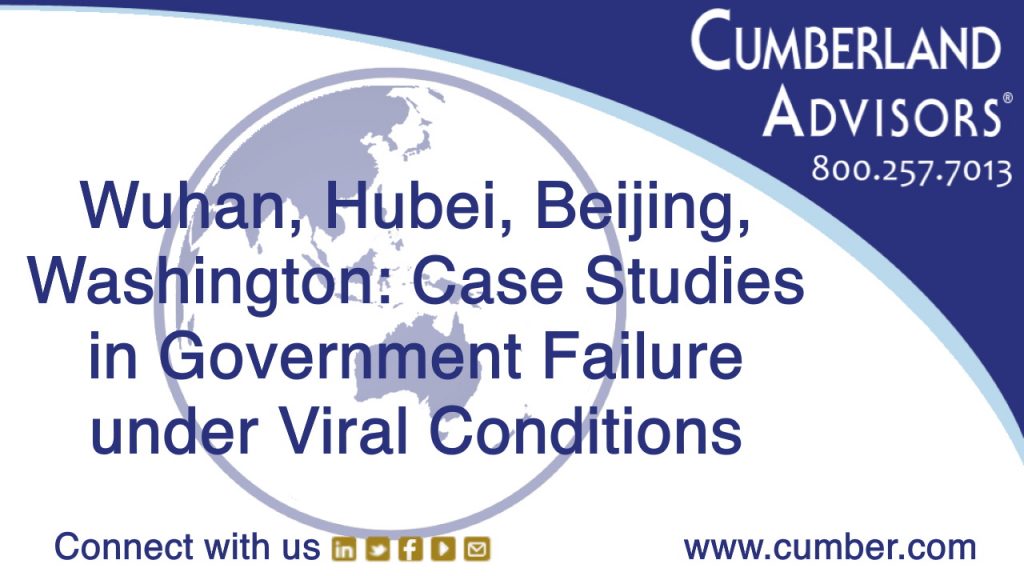Market Commentary - Cumberland Advisors - Wuhan, Hubei, Beijing, Washington Case Studies in Government Failure under Viral Conditions