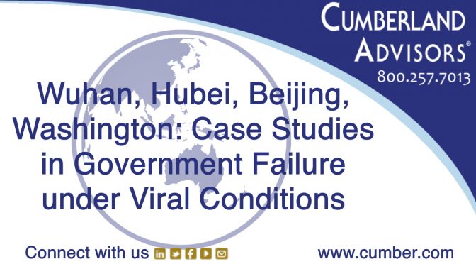 Market Commentary - Cumberland Advisors - Wuhan, Hubei, Beijing, Washington Case Studies in Government Failure under Viral Conditions