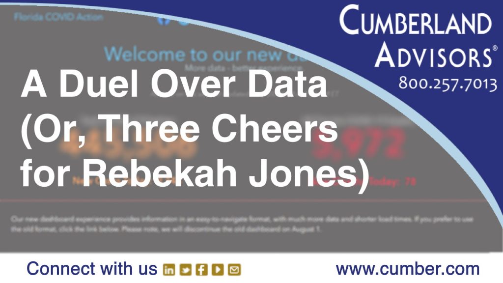Market Commentary - Cumberland Advisors - A Duel Over Data (Or, Three Cheers for Rebekah Jones)