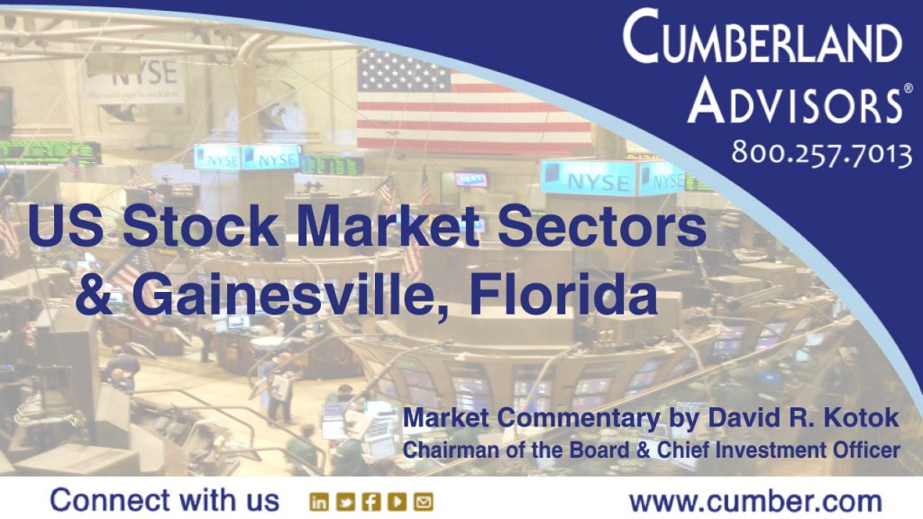 Market Commentary - Cumberland Advisors - US Stock Market Sectors & Gainesville Florida