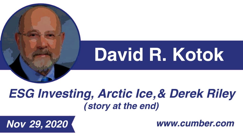Market-Commentary-Cumberland-Advisors-David-Sunday-ESG investing, Arctic Ice & Derek Riley